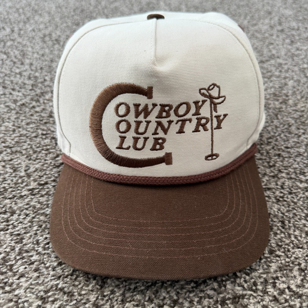 Sendero Provisions Hat Cap Snap Back Beige Cowboy Country Club Trucker One Size